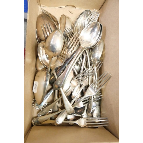 1033 - Box - Assorted EP Flatware.