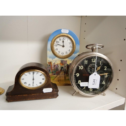 1071 - Three Vintage Clocks.