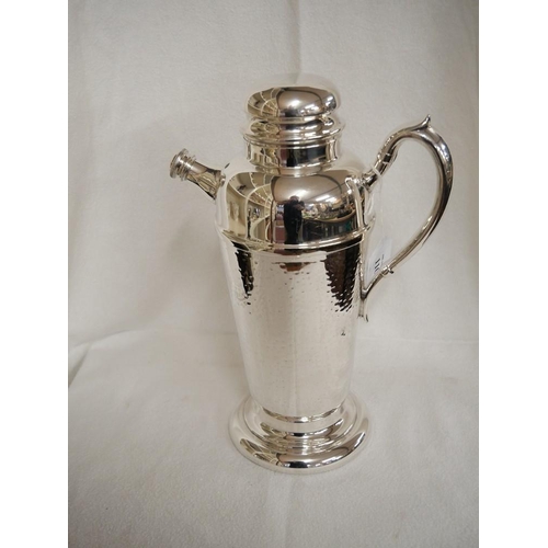 1100 - Silverplated Cocktail Shaker.