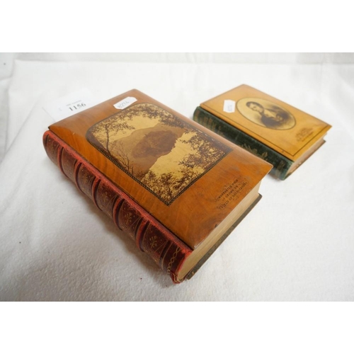 1156 - Burns Birthday Book & Scott's Poetical Works - both with Mauchline Bindings.