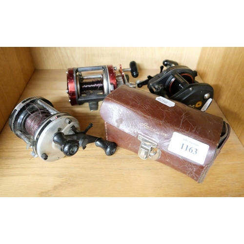 1163 - Two Abu & Two Daiwa Multiplier Fishing Reels.