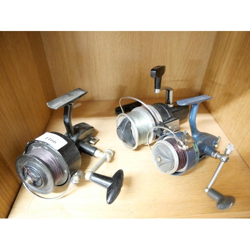 1166 - Three Assorted Spinning Reels.