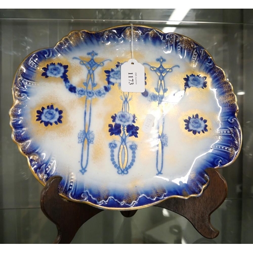 1173 - Art Nouveau Losol Ware  Platter.