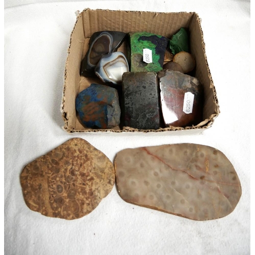 1183 - Small Box - Polished Rock & Mineral Samples.