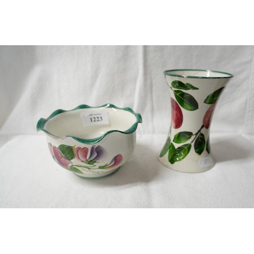 1223 - Two Pieces of Wemyss Pottery.