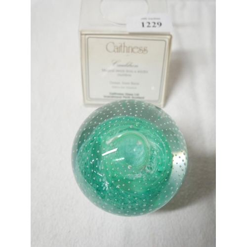 1229 - Single Caithness Glass Paperweight 