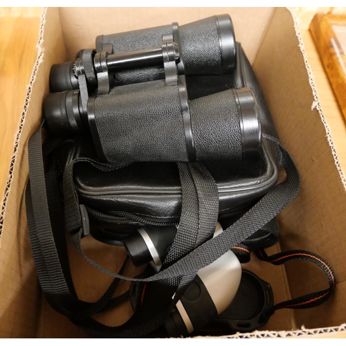 2021 - Box - Three Pairs of Binoculars.