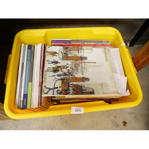 2076 - Box - Quantity of Auction Catalogues.