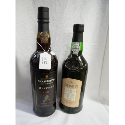 2100 - Warre's Heritage Port & Dow's 10 Year Old Port.