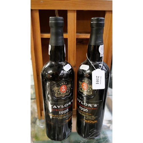 2101 - 2 x Taylor's Late Bottled Vintage Port 1996.