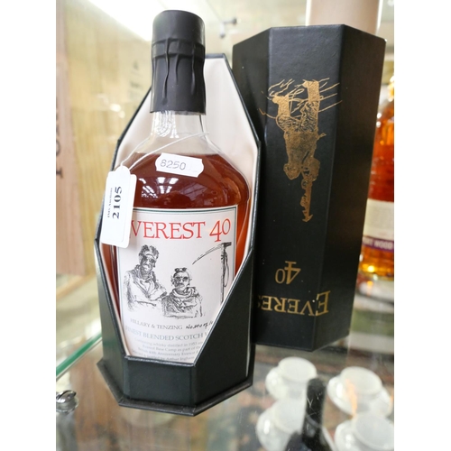 2105 - Ltd Edition Everest 40  Blended Scotch Whisky No140/1000, original box & COA.