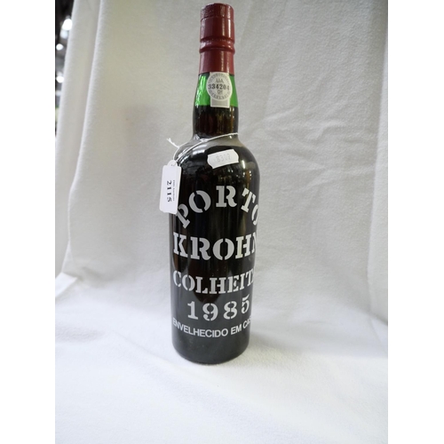 2115 - Bottle of Krohn Colheita 1985 Port.