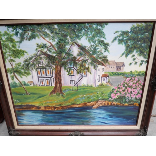 3041 - Oil Painting Mansion House, Signed Clive Tillotson