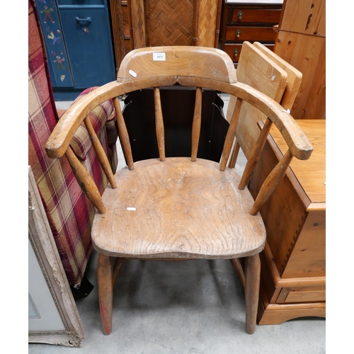 3075 - Elm Spar Back Elbow Chair