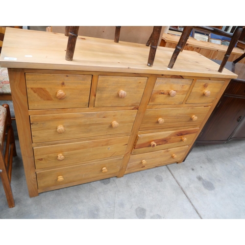 3099 - Pine 10 Drawer Chest