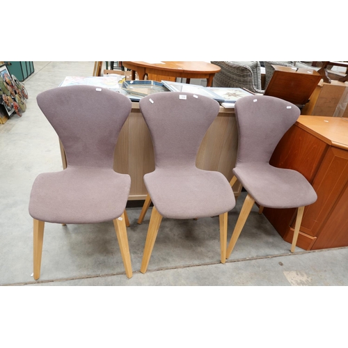 3124 - 3 Upholstered Dining Chairs