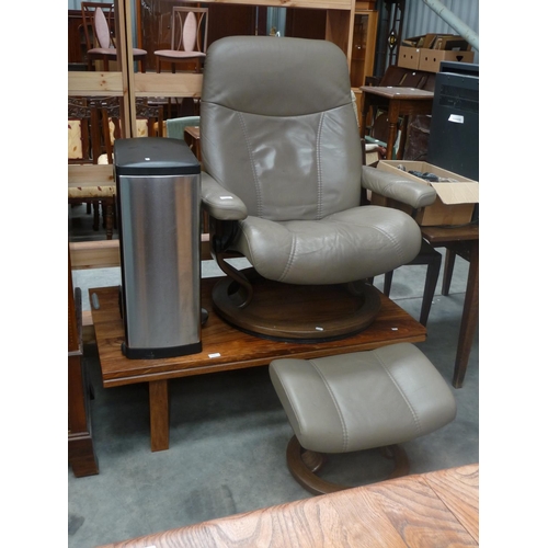 3150 - Swivel Chair with Footstool, Coffee Table & Kitchen Pedal Bin