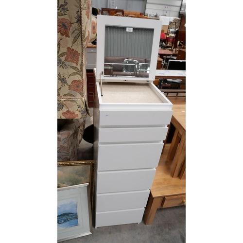 3167 - Ikea Malm Chest with 6 Drawers and Mirror