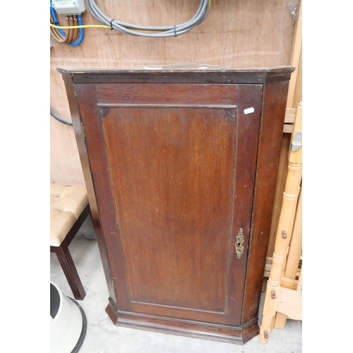 3198 - Oak Corner Cabinet