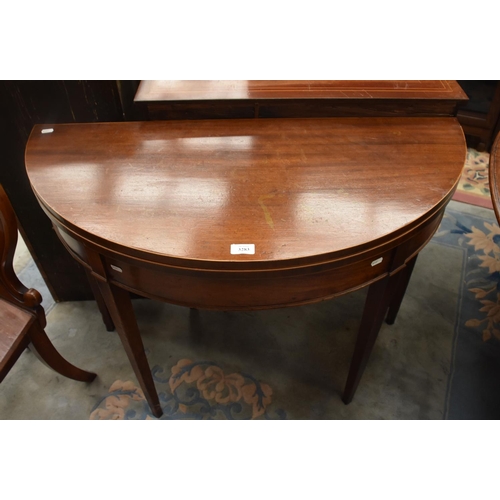 3283 - Victorian Mahogany Fold Over Games Table