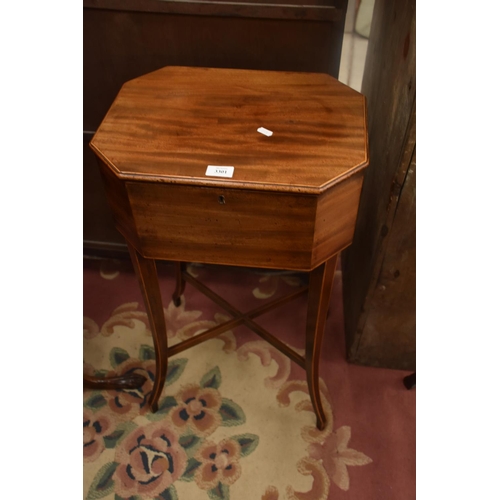 3301 - Mahogany Work Box on Cabriole Legs