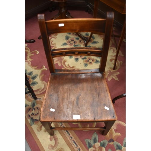 3302 - Mahogany Framed Kitchen Chair