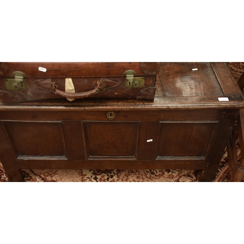 3326 - Antique 3 Panel Coffer