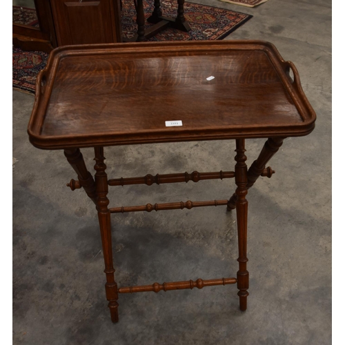 3351 - Oak Butlers Tray On Stand