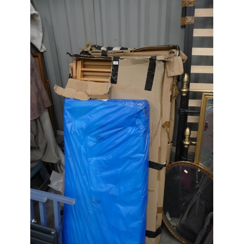 3381 - Cot Mattress and 3 Boxes of Cots