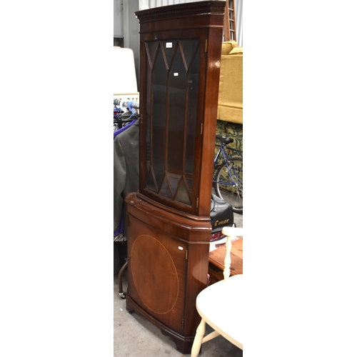 3388 - Mahogany Corner Cabinet