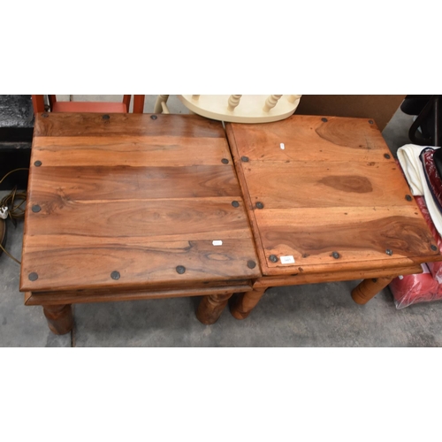 3417 - Two Hardwood Coffee Tables