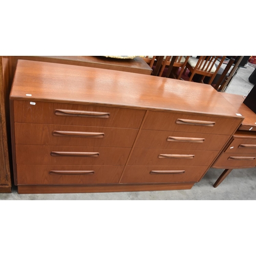 3445 - Teak G-Plan Eight Drawer Sideboard