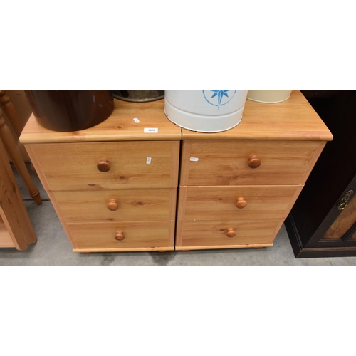 3450 - Pair Pine Bedside Tables