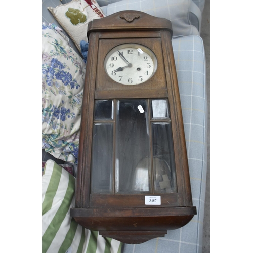 3457 - Oak Cased Wall Clock