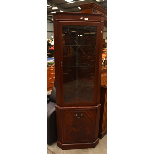 3493 - Mahogany Corner Cabinet