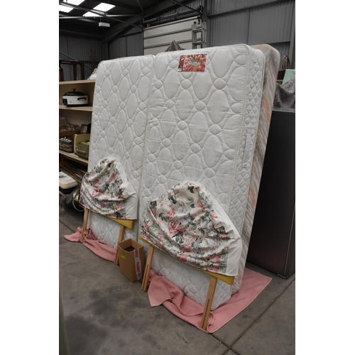 3583 - Pair Of Single Beds & Mattresses