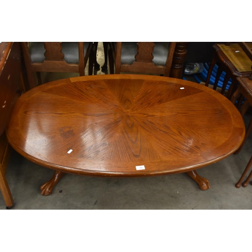 3586 - Oval Coffee Table