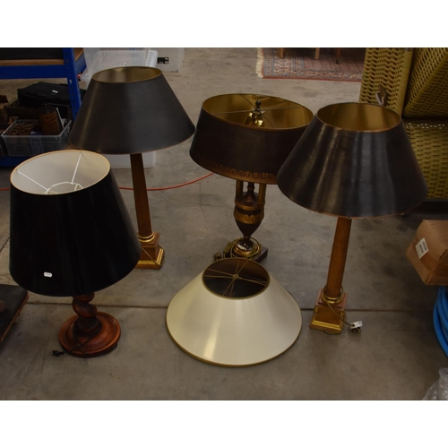 3591 - 4 Table Lamps & Shades