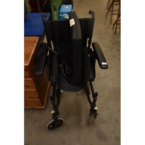 3606 - Wheelchair With Seat Pad & Foot Rests