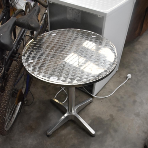 3609 - Chrome Circular Bar/Cafe Table