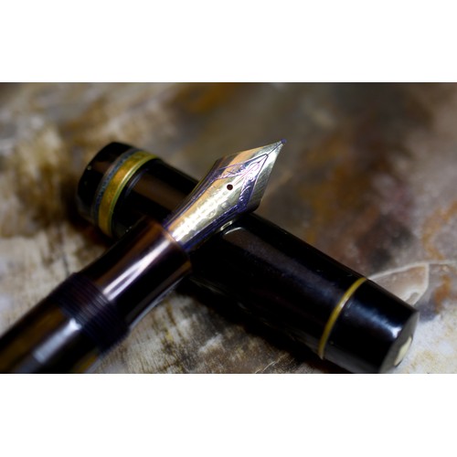 2351 - Montblanc & Ferrari Fountain Pens.
Montblanc Meisterstuck no L 139 G (OBB) on endpiece, 4810 14ct go... 