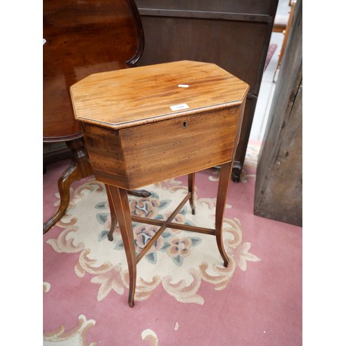 3301 - Mahogany Work Box on Cabriole Legs