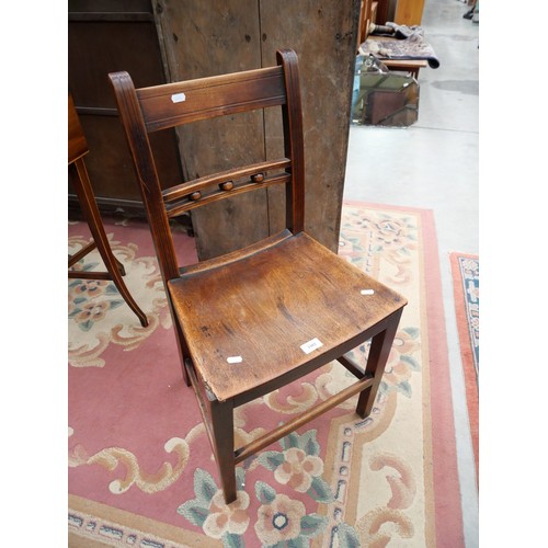 3302 - Mahogany Framed Kitchen Chair