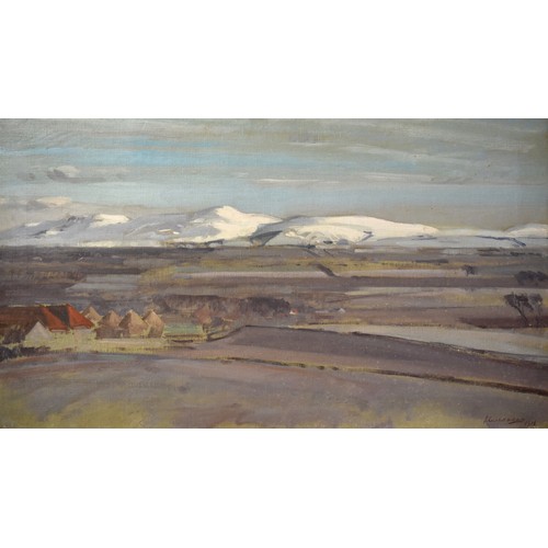 Framed Oil Painting - "Killearn" by J Campbell Mitchell ARSA, approx 74 x 45cm.