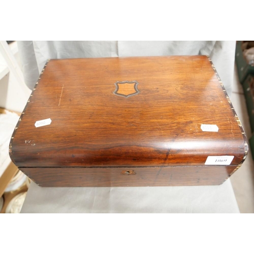 1069 - Antique Writing Slope Box (no interior).