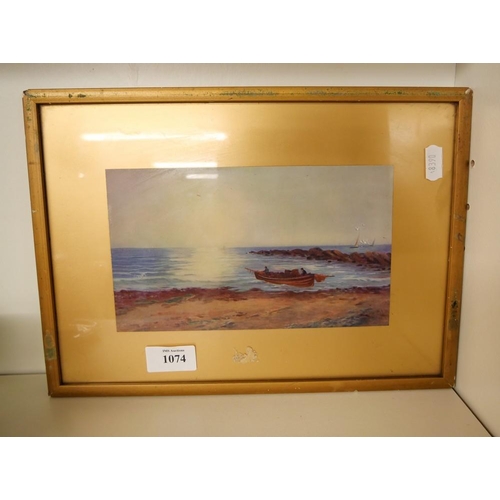 1074 - Small Framed Print - Seascape.