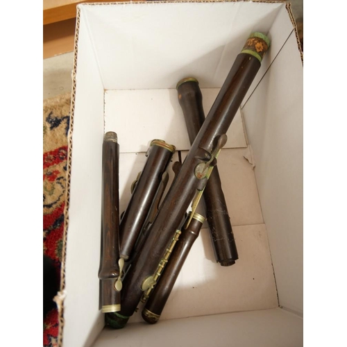 1105 - Box - Vintage Woodwind Instrument.