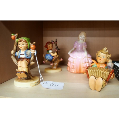 1123 - Three Hummel Goebel Figures & Royal Doulton Figure 