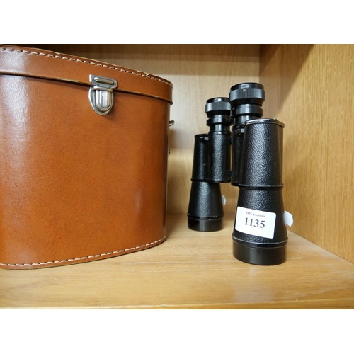 1135 - Dolland of London - Owlond 9 x 40 Binoculars in Case.