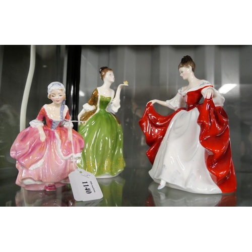 1140 - Three Royal Doulton Figures - 